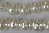 CSB135 15.5 inches 12*15mm – 13*16mm oval shell pearl beads