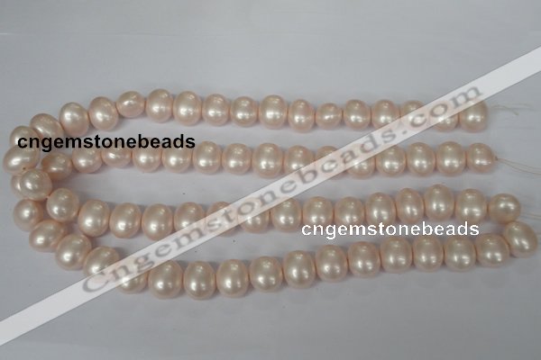 CSB137 15.5 inches 12*15mm – 13*16mm oval shell pearl beads