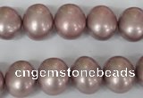 CSB138 15.5 inches 12*15mm – 13*16mm oval shell pearl beads