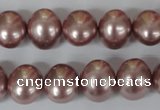 CSB139 15.5 inches 12*15mm – 13*16mm oval shell pearl beads