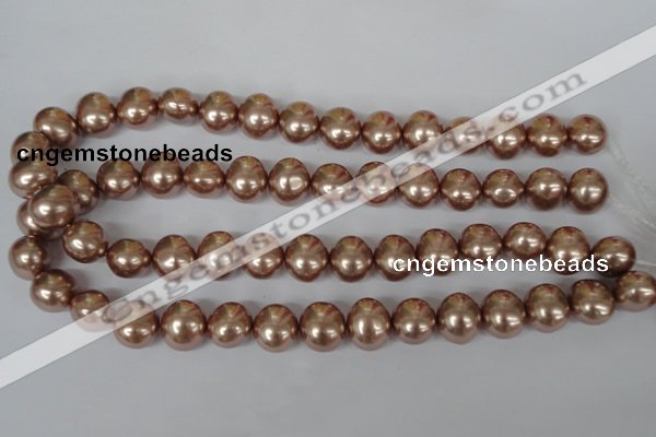 CSB141 15.5 inches 12*15mm – 13*16mm oval shell pearl beads