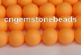 CSB1421 15.5 inches 6mm matte round shell pearl beads wholesale