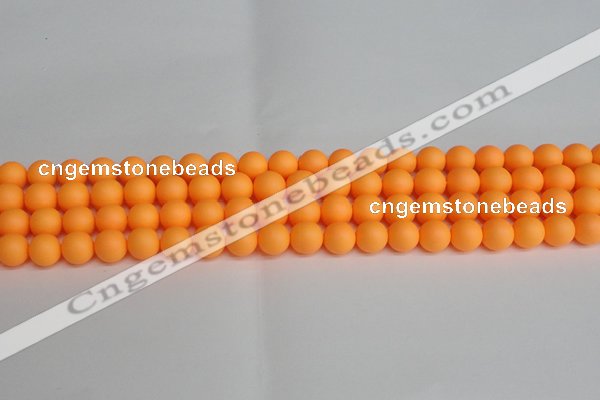 CSB1421 15.5 inches 6mm matte round shell pearl beads wholesale