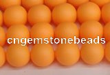 CSB1422 15.5 inches 8mm matte round shell pearl beads wholesale