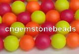 CSB1427 15.5 inches 8mm matte round shell pearl beads wholesale