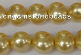 CSB143 15.5 inches 12*15mm – 13*16mm oval shell pearl beads