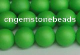 CSB1434 15.5 inches 12mm matte round shell pearl beads wholesale