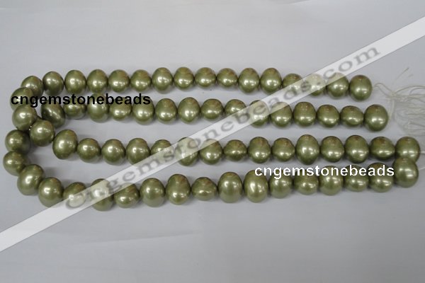 CSB144 15.5 inches 12*15mm – 13*16mm oval shell pearl beads