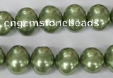 CSB145 15.5 inches 12*15mm – 13*16mm oval shell pearl beads