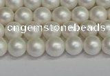 CSB1600 15.5 inches 4mm round matte shell pearl beads wholesale