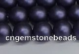 CSB1663 15.5 inches 10mm round matte shell pearl beads wholesale