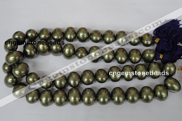 CSB167 15.5 inches 15*18mm – 16*19mm oval shell pearl beads