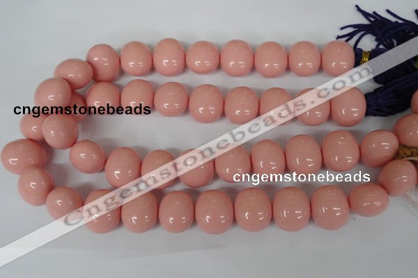 CSB168 15.5 inches 17*19mm – 18*20mm oval shell pearl beads