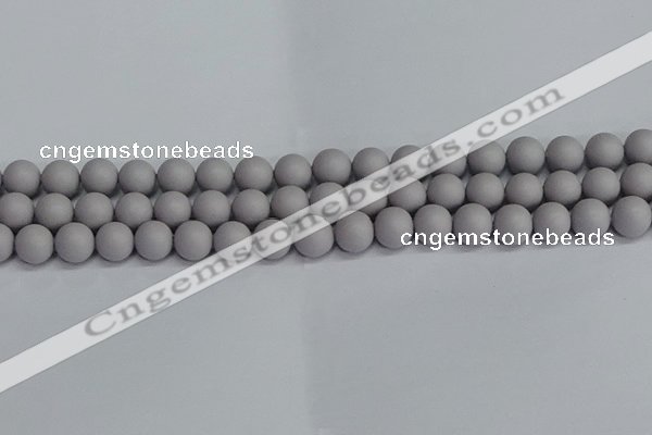 CSB1681 15.5 inches 6mm round matte shell pearl beads wholesale