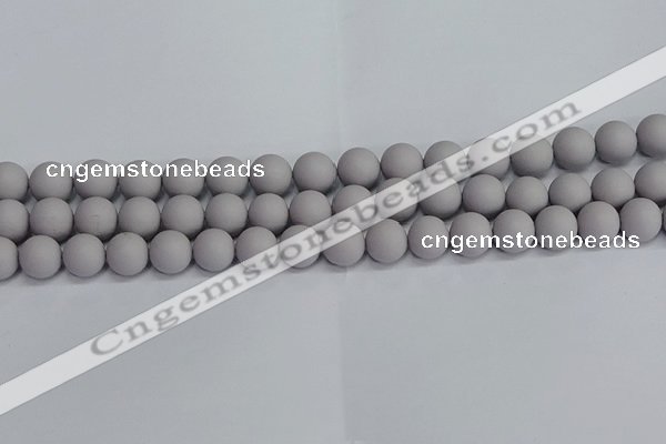 CSB1682 15.5 inches 8mm round matte shell pearl beads wholesale