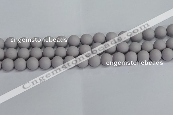 CSB1683 15.5 inches 10mm round matte shell pearl beads wholesale
