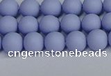 CSB1701 15.5 inches 6mm round matte shell pearl beads wholesale