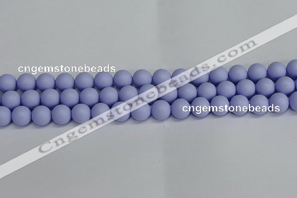 CSB1703 15.5 inches 10mm round matte shell pearl beads wholesale
