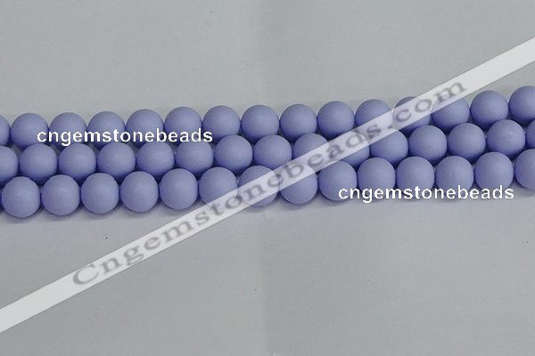 CSB1704 15.5 inches 12mm round matte shell pearl beads wholesale