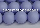 CSB1705 15.5 inches 14mm round matte shell pearl beads wholesale