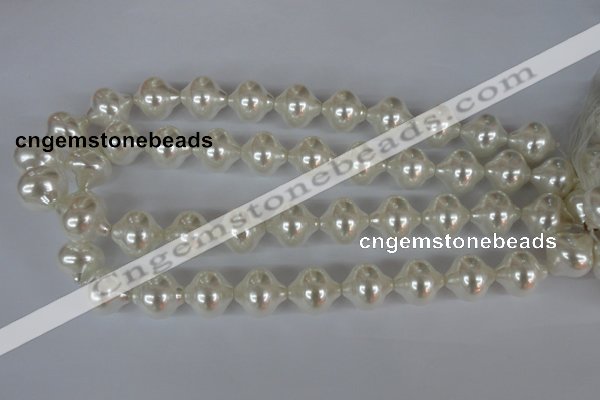 CSB175 15.5 inches 16*17mm lantern shape shell pearl beads