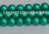 CSB1750 15.5 inches 4mm round matte shell pearl beads wholesale