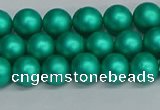 CSB1751 15.5 inches 6mm round matte shell pearl beads wholesale