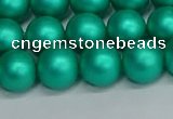 CSB1753 15.5 inches 10mm round matte shell pearl beads wholesale