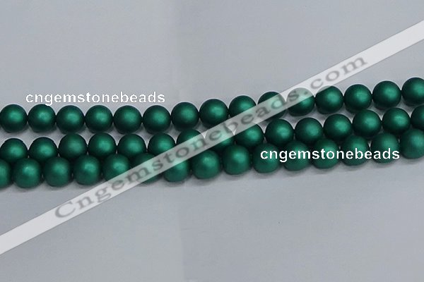 CSB1765 15.5 inches 14mm round matte shell pearl beads wholesale