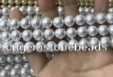 CSB2110 15.5 inches 8mm ball shell pearl beads wholesale