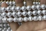 CSB2112 15.5 inches 12mm ball shell pearl beads wholesale