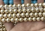 CSB2117 15.5 inches 10mm ball shell pearl beads wholesale