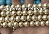 CSB2119 15.5 inches 14mm ball shell pearl beads wholesale