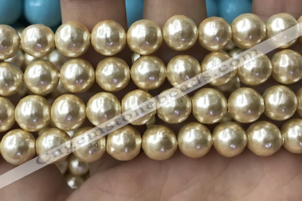 CSB2120 15.5 inches 16mm ball shell pearl beads wholesale