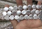 CSB2137 15.5 inches 12mm coin shell pearl beads wholesale