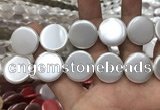 CSB2144 15.5 inches 30mm coin shell pearl beads wholesale