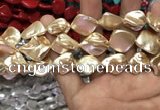 CSB2162 15.5 inches 16*16mm - 18*20mm baroque shell pearl beads