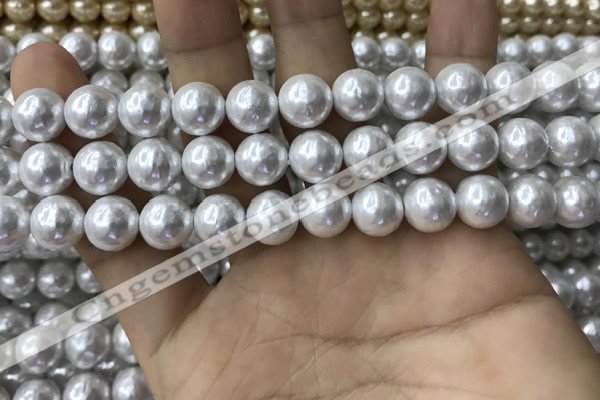 CSB2184 15.5 inches 6mm ball shell pearl beads wholesale