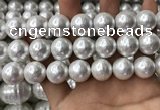 CSB2185 15.5 inches 18mm ball shell pearl beads wholesale