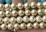 CSB2189 15.5 inches 20mm ball shell pearl beads wholesale