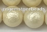 CSB2216 15.5 inches 16mm round wrinkled shell pearl beads wholesale