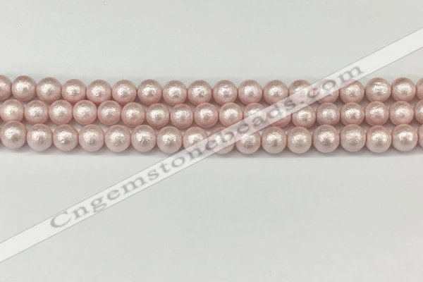 CSB2231 15.5 inches 6mm round wrinkled shell pearl beads wholesale