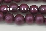 CSB2251 15.5 inches 6mm round wrinkled shell pearl beads wholesale