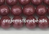 CSB2261 15.5 inches 6mm round wrinkled shell pearl beads wholesale