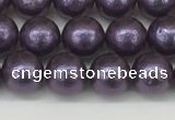 CSB2270 15.5 inches 4mm round wrinkled shell pearl beads wholesale