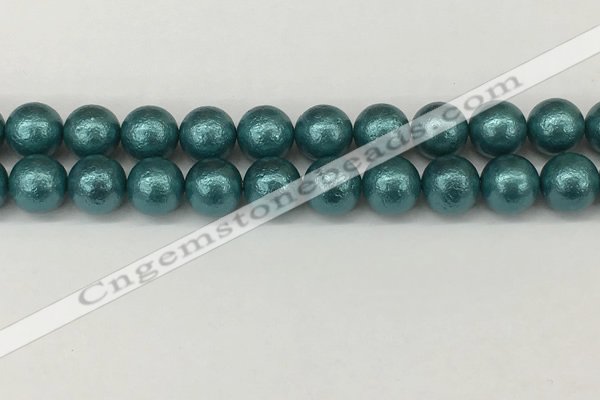 CSB2336 15.5 inches 16mm round wrinkled shell pearl beads wholesale