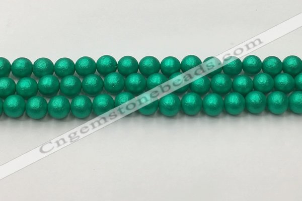 CSB2561 15.5 inches 6mm round matte wrinkled shell pearl beads