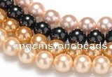 CSB29 16 inches 12mm round shell pearl beads Wholesale