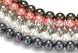 CSB38 16 inches 10mm round shell pearl beads Wholesale