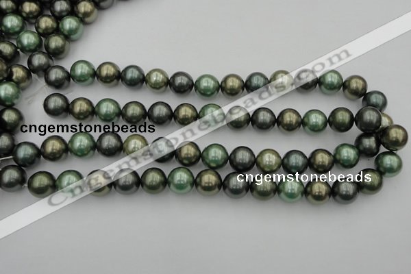 CSB385 15.5 inches 14mm round mixed color shell pearl beads